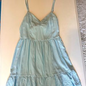 Blue and White Gingham Hollister Dress